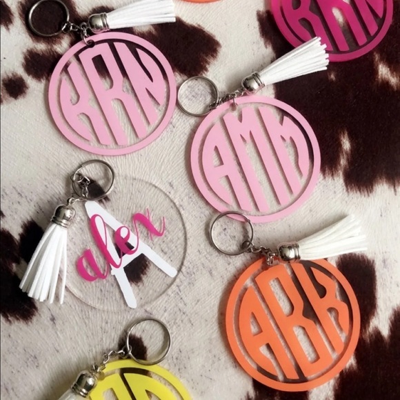 Monogram Keychains✨(any initials!) - Picture 2 of 6